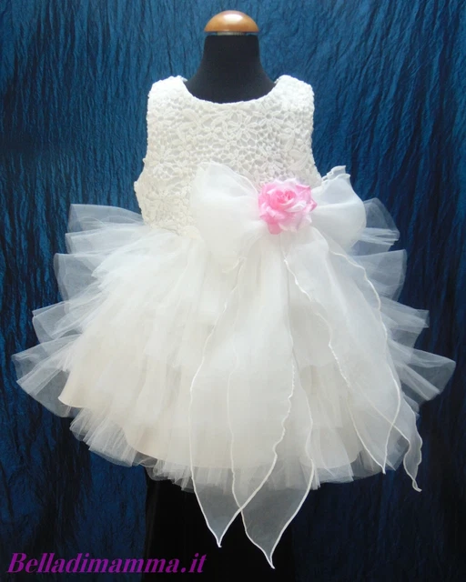 Vestito Abito Damigella Bambina Cerimonia belladimamma (1-3 anni)