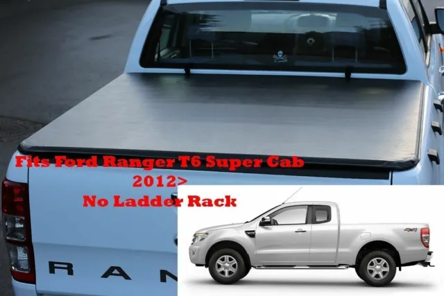 Fits Ford Ranger Super Cab Soft Roll Up Tonneau Cover Load Bed Cover 2012+