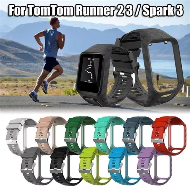 Gurtband Silikon Watch Band Ersatz For TomTom Runner 2 3 Spark 3 Adventurer GPS