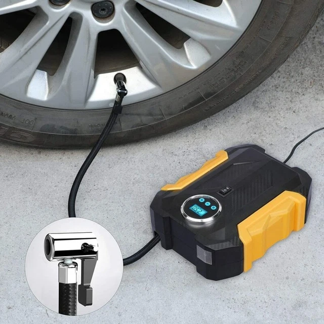 12V Voiture Air Pompe Héros Portable Tire Lits D, Digital Affichage Compressor
