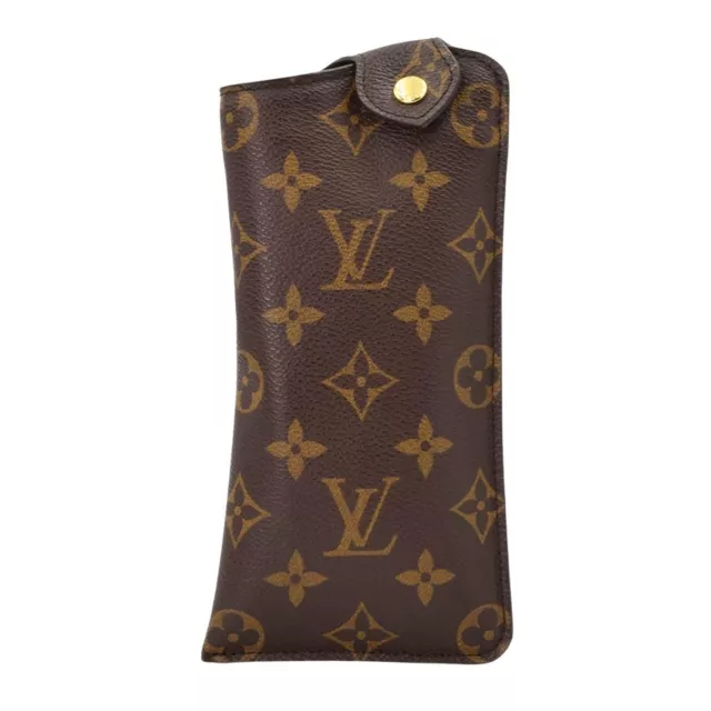 Used Louis Vuitton Monogram t100354 Etui Lunettes Glasses Case GM M66544