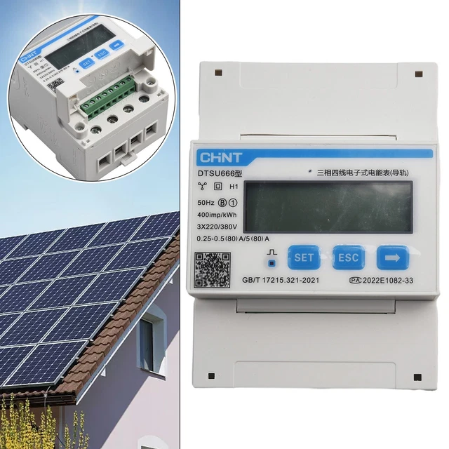 Contatore Energia Trifase WiFi – Misuratore Consumi 80A 220V Con Protezioni E App Tuya