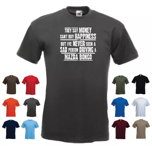 'Mazda Bongo' - Men's Funny Gift T-shirt 'They say Money can't buy Happiness...'