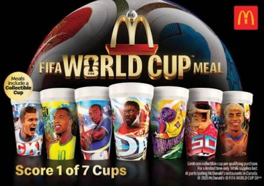 MCDONALD'S FIFA WORLD Cup Collectible Cups Brand New Sealed - Alphonso