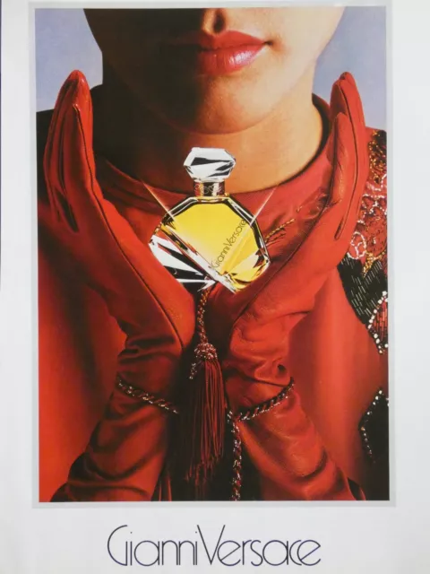 Publicité De Presse 1987  La Renaissance Du Parfum Gianni Versace