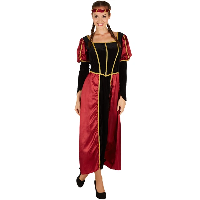 Costume de dame du château pour femme costume fête carnaval adult Moyen-Âge