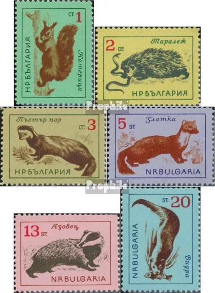 Bulgaria 1377-1382 (complete issue) unmounted mint / never hinged 1963 Animals