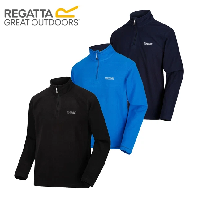 Regatta Thompson Mens Golf Half Zip Micro Fleece Jacket Top Mid Layer RRP £20