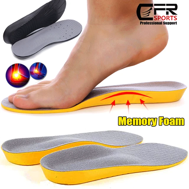 Zapatos ortopédicos de espuma viscoelástica plantillas pies planos almohadillas de soporte de arco alto mujeres hombres HG