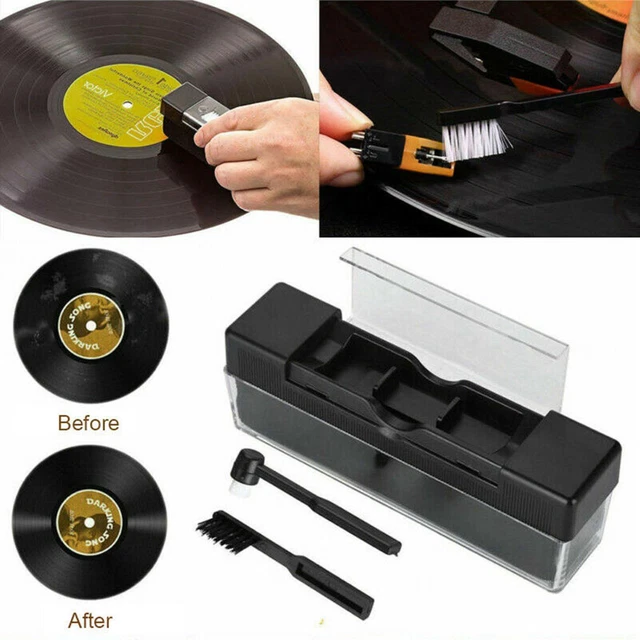 Vinyl Record Cleaning Brush Stylus Anti-Static Cleaner Removal Dirt/Stains Kit g