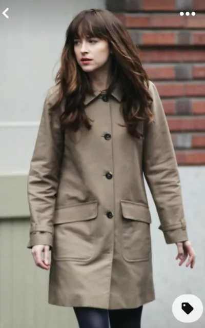 ASO Anastasia Steele APC Hooded Short Coat in Fifty Shades Darker S Rrp £895