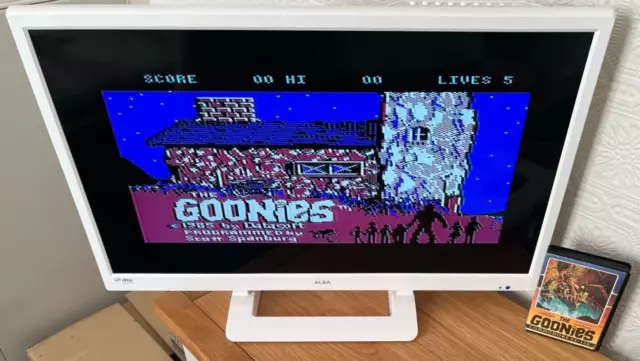 Rare Working Datasoft The Goonies Commodore 64 Clam Cassette -🤔Make An Offer🤔