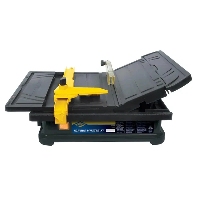 3/5 HP WET Tile Saw with Tilting & Side Table and Fully Adjustable Rip