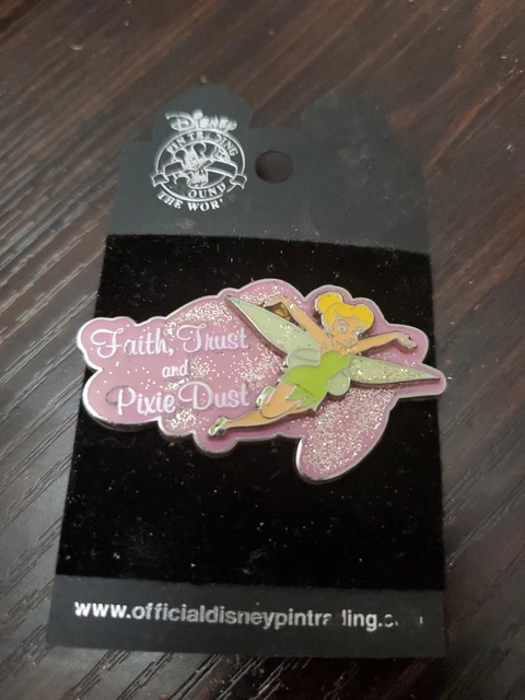 Disney Pin 2006 Tinker Bell Faith Trust And Pixie Dust Disneyland Pin