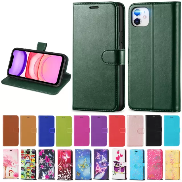 Case For iPhone 15 14 13 12 11 PRO MAX XR X 8 7 SE PU Leather Flip Wallet Cover