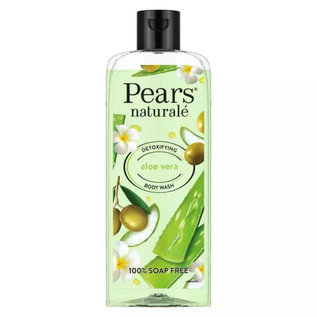 Gel douche liquide pour le corps aux poires naturelles et à l'aloe vera,...