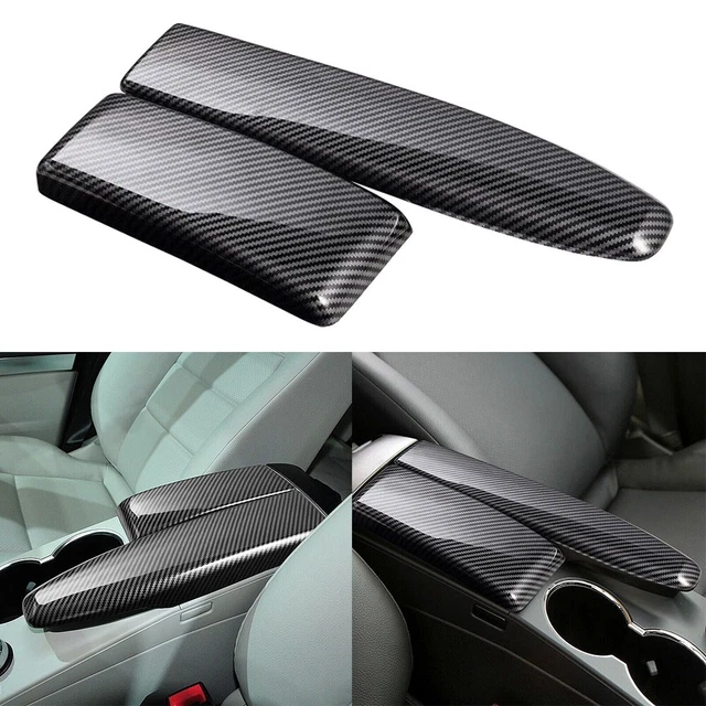 Housse de protection de boîte d'accoudoir en carbone de voiture