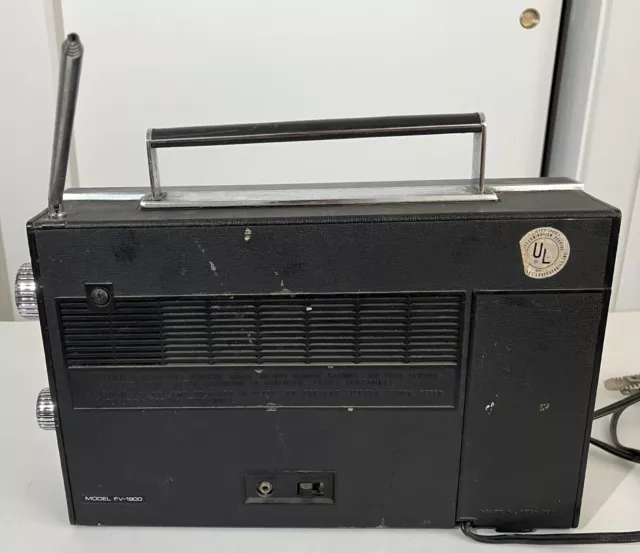 Radio de transistor Sharp vintage Fv-1900. 2