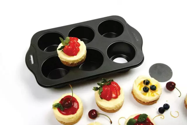 Norpro Nonstick 6 Cup Small Mini Cheesecake Muffin Cupcake Tart Quiche Pan... 3