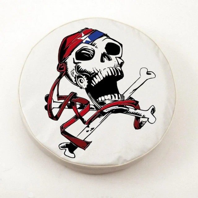 Holland Bar Stool Tire Cover With White Vinyl Finish TCOUSPirWT