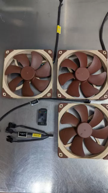 3x Noctua Lüfter set NF-A 14 PWM 140mm Inkl. Steuerung Gehäuselüfter Gaming