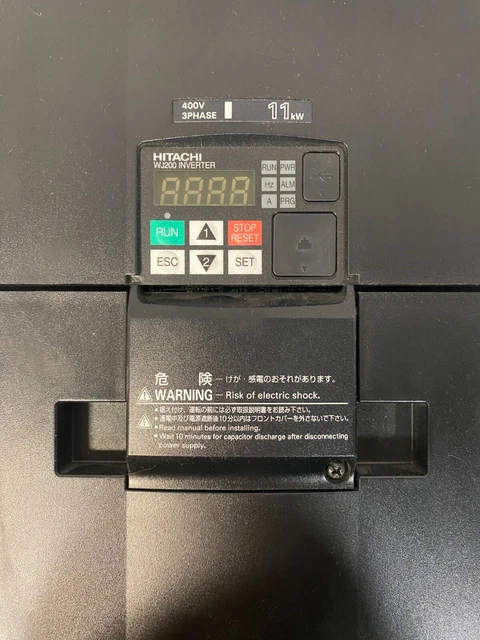 Inverter Hitachi WJ200-022LF 2.2kW 200V 3PH Usato In Ottime Condizioni