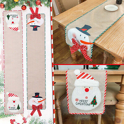 Corredor de mesa de algodón para cena fiesta decoración de Navidad vacaciones 183x34 cm