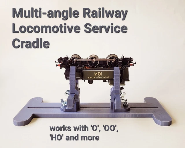 MODEL RAILWAY LOCO Servicing Cradle multiangle train berth stand 00 H0
