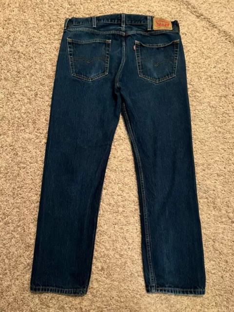 EUC Levi's 505 Jeans Regular Straight Mens tag=38x32 (MEASURED 38x31) (9077)
