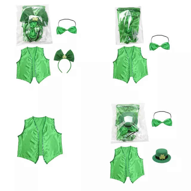 Unisex St Patricks Day Dress Up Costume Accessory Themed Party Shiny Headwear