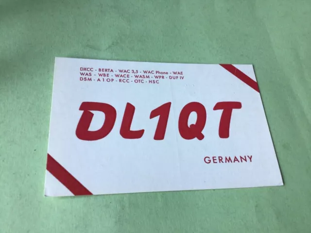 Vintage QSL Radio communication card Germany 1955  Ref 52728