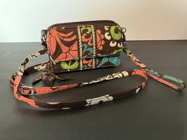 #1. Vera Bradley Crossbody bag wristlet/wallet (brown/pink/blue/green/white)