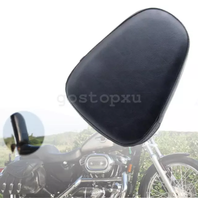 Universal Motorcycle Passenger Leather Sissy Bar Backrest Cushion Pad For Harley