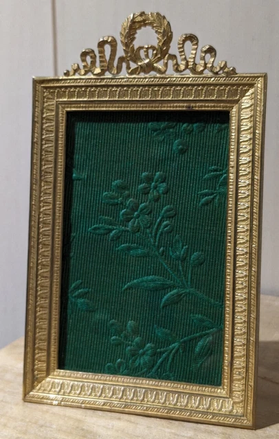 Very Nice French Antique Brass / Bronze Picture Frame Louis Xv Style