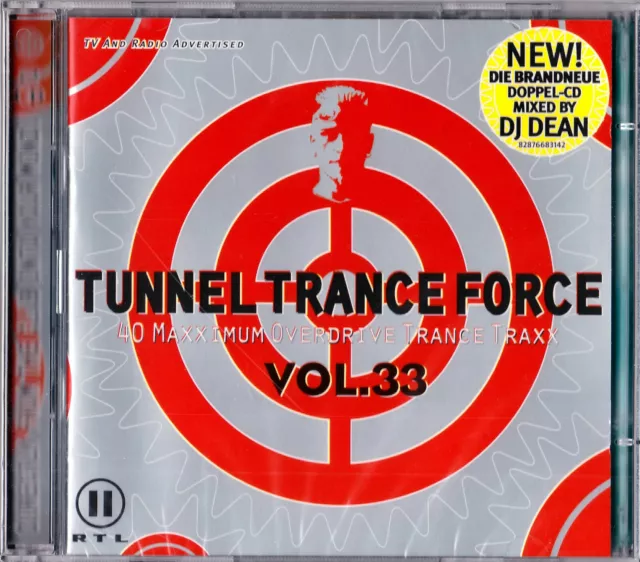 2 CD Tunnel Trance Force Vol. 33  NEU & OVP