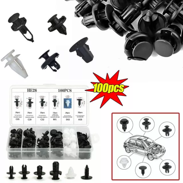 For Chevy Car Truck Push Pin Rivet Bumper Door Trim Panel Retainer Clip Fastener