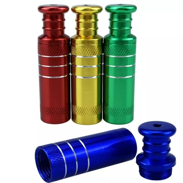 Mini Portable Colored Aluminum Alloy Snuff Bottle Metal Small Pipe