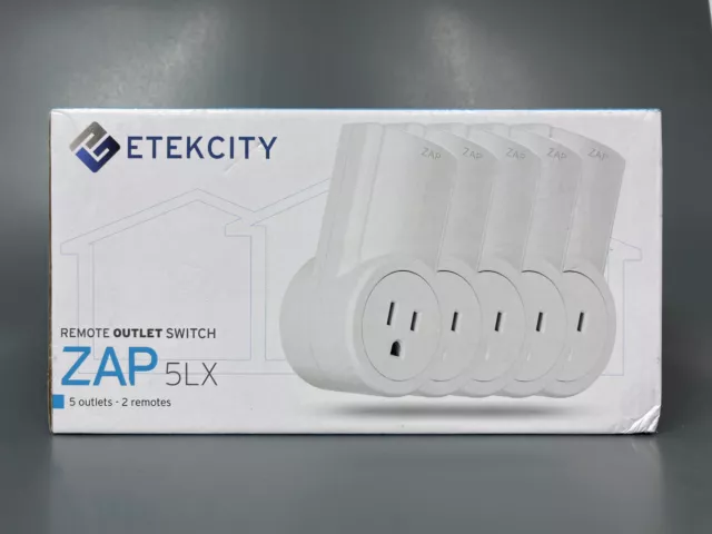 Etekcity Remote Outlet Switch ZAP 5LX-S 120V 60Hz 2pc. Replacement Lot