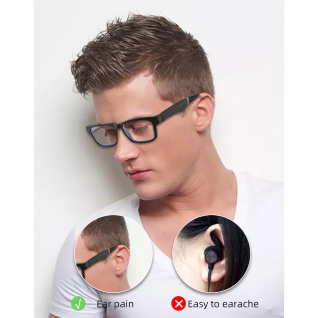 Audio Eyeglasses Smart Bluetooth Headphone Glasses Handfree Bone Conduction