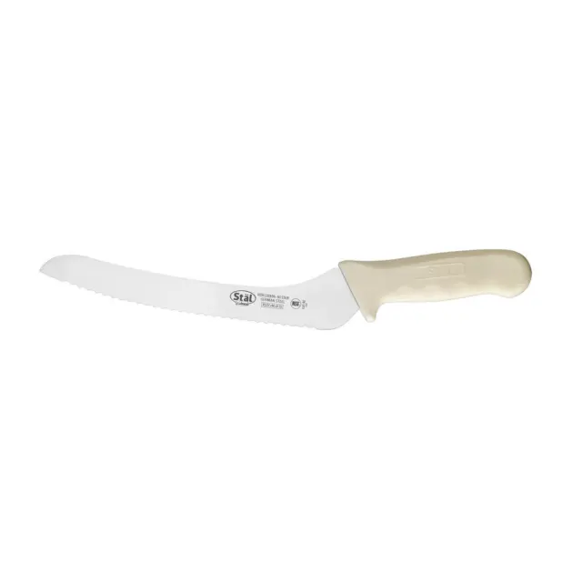 Winco KWP-92 Stäl 9" Stamped Offset Bread Knife w/ Polypropylene Handle