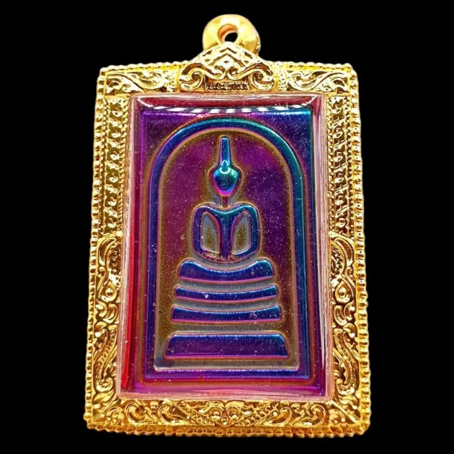 Thai Buddha Amulet Pendant Phra Somdej Leklai 7 Color Lp Toh Wat Rakang K443