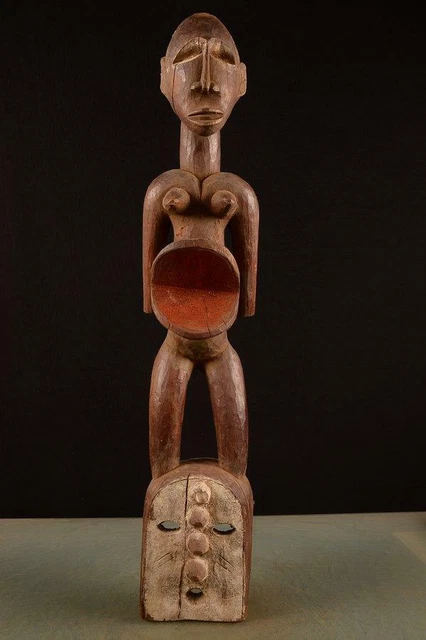 9274 African Large Dogon Helmet Mask Mali Africa