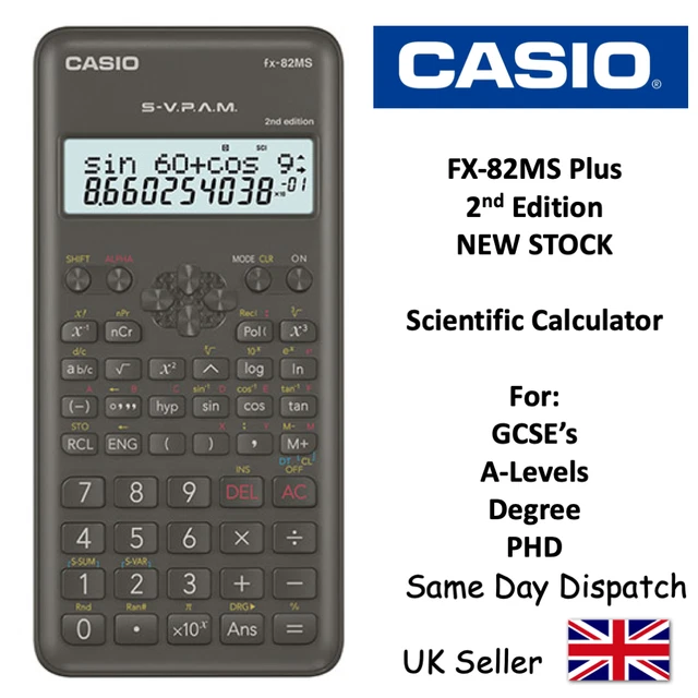 CASIO FX82MS ADVANCED Scientific Calculator for ALevel & Gcse's 2