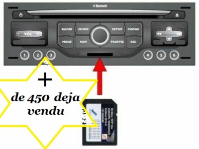 Carte SD Europe édition 2022 pour GPS Peugeot WipNav - Citroën MyWay RNEG