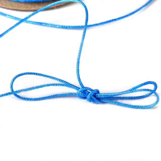 100M 0.8mm Nylon Schnur Flechtkordel Nylonfaden Makramee Shamballa Garn Basteln 4