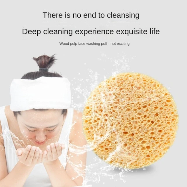 Colour Makeup Remover Puff Circular Cleaning Sponge  Beauty