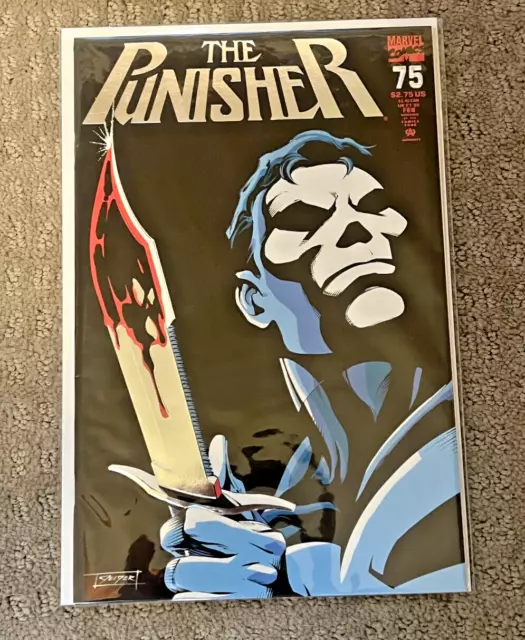 The Punisher #75 NM Never Read - Embossed Cover (1993, Marvel Comics)  FREE SHIP