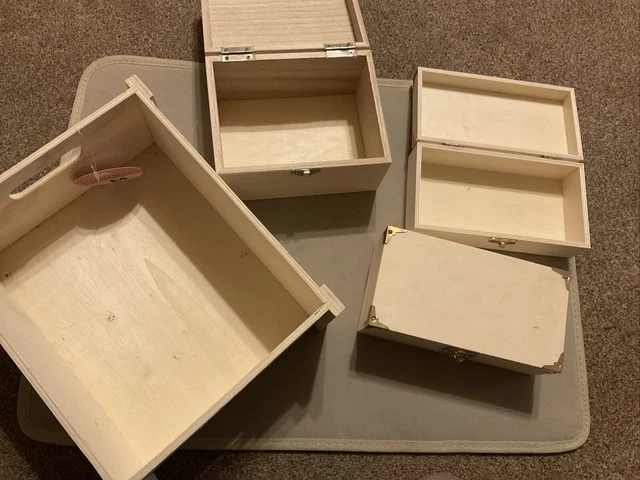 Lote de trabajo de decoración de tus propias cajas, caja más 3 cajas de varios tamaños nuevo
