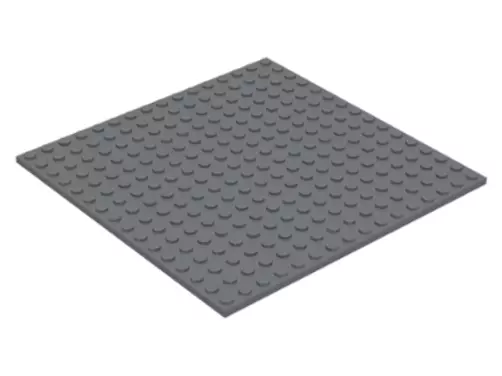 Lego Plate Piastra Base 16X16 91405 Dark Bluish Gray Grigio Scuro