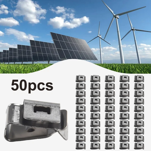 ECENCE 50x clips en acier inoxydable zingué pour serre et résiste aux